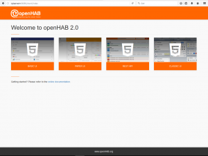 Nu kommer jag till Openhab2 på min Raspberry pi 2 !