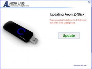 Aeon Z-Stick firmware uppgrade.