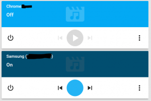 chromecast och samsung tv med Home Assistant