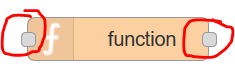 Med ett block ur "function" är det möjligt att manipulera information och sedan skicka det vidare.