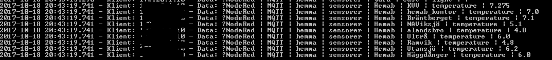 Jag skickar alla MQTT köer vidare till min http server sedan via ett annat flöde. 
