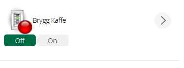 Döpte knappen till Brygg kaffe. Den måste vara on för att schemaläggningen ska starta varje dag klockan 06.00