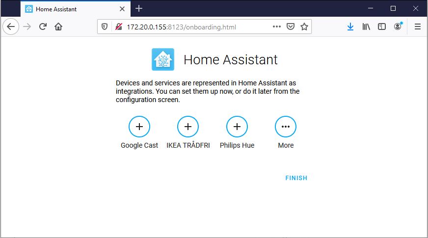 Home Assistant hittar automatiskt enheter på samma nätverk